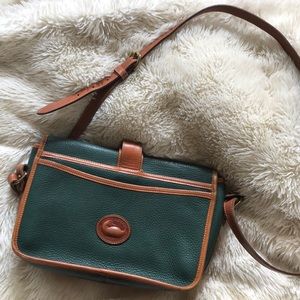 Dooney and Bourke leather hunter green purse